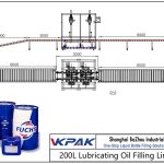 Automatic 200L Lubricating Oil Filling Line Автомат 200L тослох тослох шугам